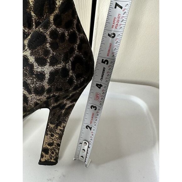 Saint Laurent Gold and Black Over the Knee Boots - Picture 12 of 14